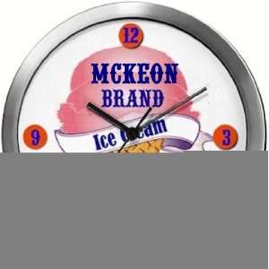  MCKEON 14 Inch Ice Cream Metal Clock Quartz Movement 