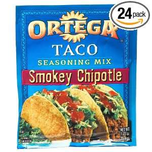 Ortega Taco Seasoning Mix, Smokey Chipotle, 1.25 Ounce Packages (Pack 
