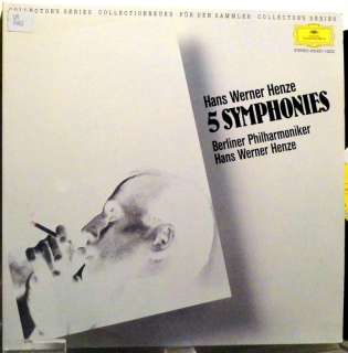 Han Werner Henze 5 Symphonies, Deutsche Grammophon, 2LPs  