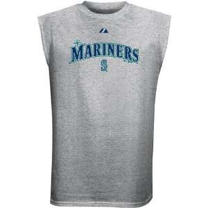 Majestic Seattle Mariners Ash Series Sweep Sleeveless T shirt