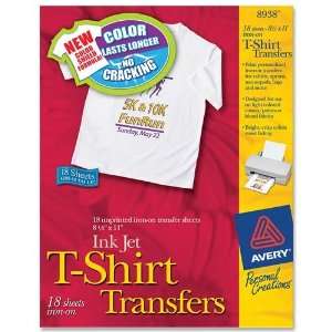   Iron On T Shirt Transfers, 18 Transfers, 8 1/2x11 Office Products