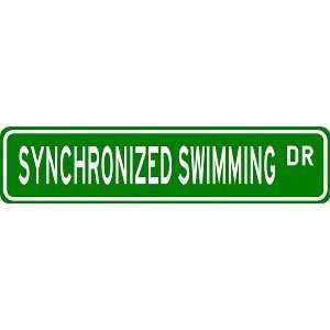  SYNCHRONIZED SWIMMING Street Sign   Sport Sign   High 
