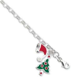   Enameled Stockings & Hats Holiday Bracelet Vishal Jewelry Jewelry