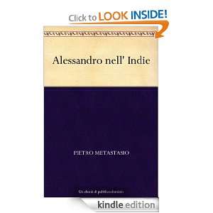   Indie (Italian Edition) Pietro Metastasio  Kindle Store