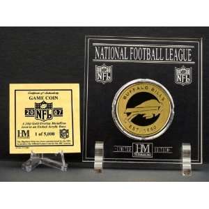  Highland Mint Buffalo Bills 24kt Gold Game Coin: Sports 