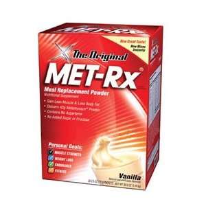 MET Rx Meal Replacement, Original Vanilla 20   2.5 oz (72 g) packets 
