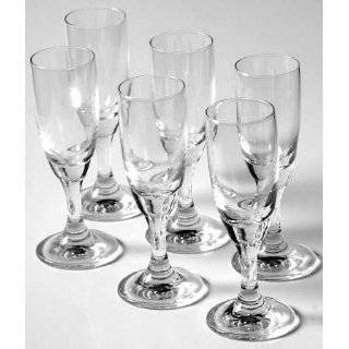 Irena Glass Factory Blue Cordial (Set of 6), Crystal Tableware