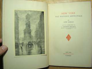 1921.SIGNED.New York Metropolis.Peter Marcus.Hewlett.Architecture 