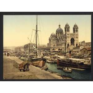   Reprint of The cathedral, Marseilles, France