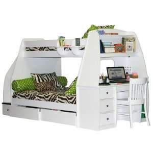   Twin Over Full Bunk Bed with Optional Desk Furniture & Decor