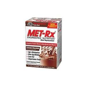 MET RX ORIGINAL MEAL REPLACEMENT PACKETS  Extreme Chocolate   18 