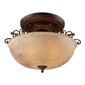  Landmark 08090 AGB Restoration 3 light Flush, Golden 