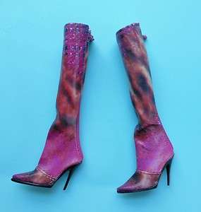 FBR Sybarite Superfrock Superdoll Pink Leopard Boots~Read!  