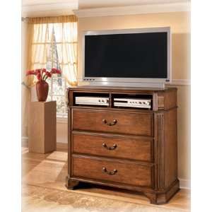   : Wyatt Brown Cherry Media TV Chest by Famous Brand: Home & Kitchen