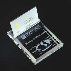  Glass Business Card Holder 