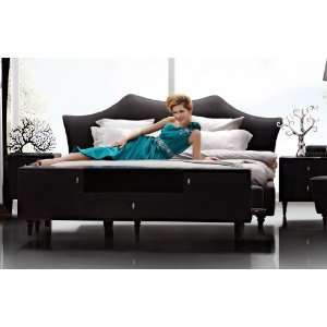 Buso   Transitional Black Bed:  Home & Kitchen