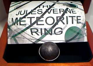 JULES VERNE JCC JEWELRY METEORITE STERLING SILVER RING  