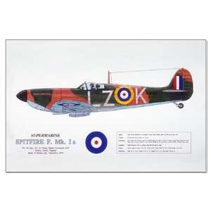 Supermarine Spitfire Aircraft Aircraft Large Poster by 