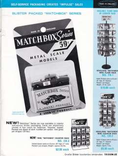 rare Matchbox/Lesney/Bronner Dealer catalog 1965  