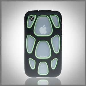 Black & Green Web Supera silicone skin case cover for Apple iPhone 