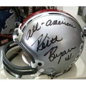  Signed Keith Byars Mini Helmet   Ohio State All American W 