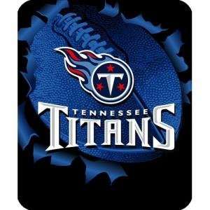 Tennessee Titans Royal Plush Raschel NFL Blanket (Burst Series) (50x60 