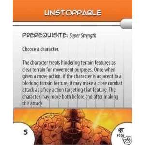   Heroclix Fantastic Forces Unstoppable Feat Card 
