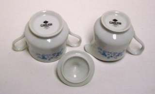 Carlton Japan Sugar w/Lid & Creamer Carla #506 Floral  