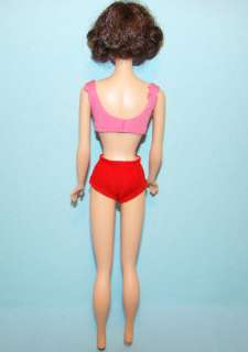 1964 66 Barbie Midge Doll Brunette in Original Swimsuit Minty  
