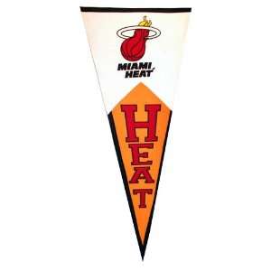  Miami Heat Large Wool Pennant: Sports & Outdoors
