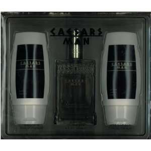  Caesars 3 Pcs Set (4.2 fl. oz. Eau De Toillete Spray + 3.3 