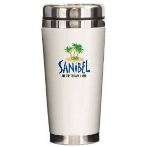  Sanibel Therapy Beach Ceramic Travel Mug by CafePress 