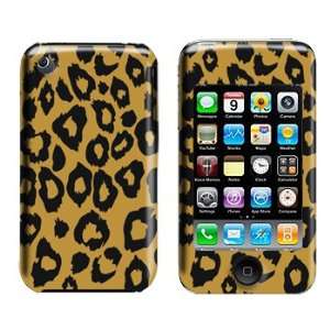  Gold with Black Leopard Print Snap on Hard Skin Cover 