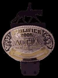 Horse Theme Prize Belt Buckle Holder  