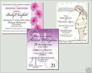 Personalized Budget Friendly Economy Sized Invitations  