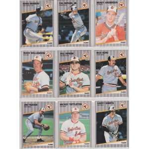 Baltimore Orioles 1989 Fleer Baseball Team Set (Cal Ripken)  