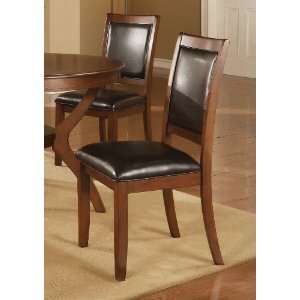  Coaster Nelms Side Dining Chair in Walnut   Set of 2: Home 