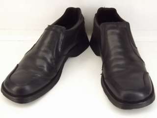 Mens shoes black Bullboxer 10 M loafers leather comfort  