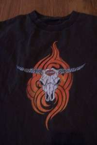Mens Harley davidson T shirt sz small Bull skull  