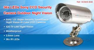   IR LED Sony 1/3 CCD Weatherproof Security CCTV Bullet Camera  