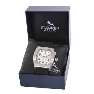 Brand New STRUMENTO MARINO SM056RSS/WH Stainless Steel Mens 