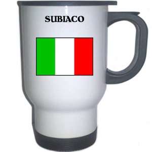  Italy (Italia)   SUBIACO White Stainless Steel Mug 