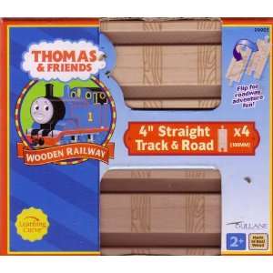  Thomas & Friends Wooden Railway   4 Straight Track & Road 