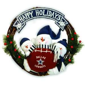 Dallas Cowboys Styro Snowman Wreath