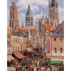   Old Market and the Rue de lEpicerie in Rouen Camil