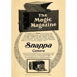  1902 Ad Rochester Optical Cameras Snappa Magic Magazine 