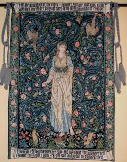 William Morris FLORA Tapestry Wall Hanging SUPERB  