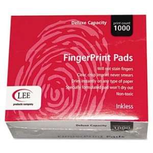  LEE 03127   Inkless Fingerprint Pad, 2 1/4 x 1 3/4, Black 
