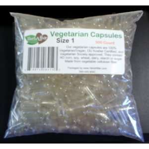  500 Vegetarian Capsules Size 1 (Empty Vcaps Caps): Health 