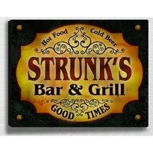  Strunks Bar & Grill 14 x 11 Collectible Stretched 